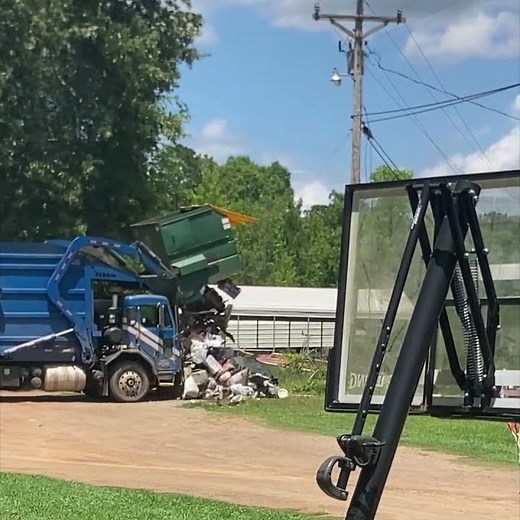 Rusted Dumpster Bottom Falls Out During Trash Pickup