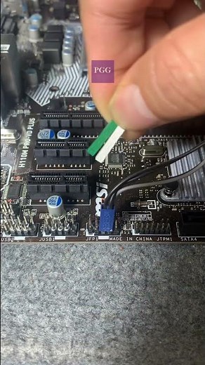 Front Panel Connectors Guide How to Connect Front Panel to MSI H110 Motherboard #shorts