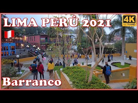 Unique and incomparable | Evening Walk at Barranco | Bridge of Sighs | Lima Peru 2021 | 4K UHD
