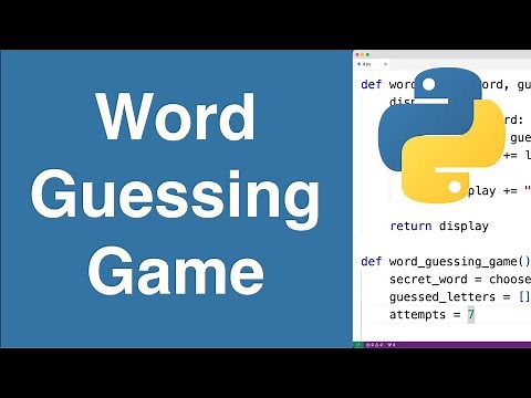Word Guessing Game (Like Hangman) | Python Example