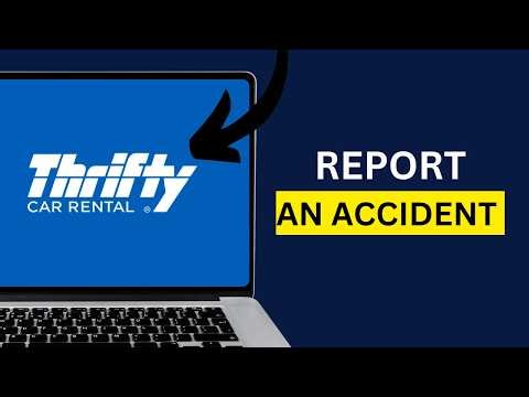 How to report an accident or damage during a Thrifty rental