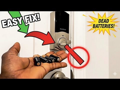 URGENCY/PROBLEM: LOCKOUT! Kwikset Deadbolt Battery FIX