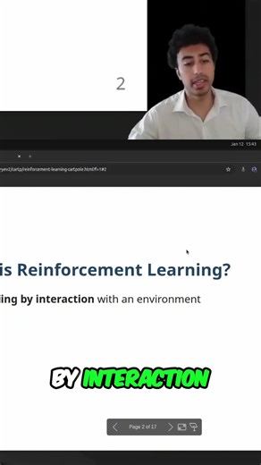 Cart-Pole Problem: Reinforcement Learning's "Hello World" Explained! #shorts