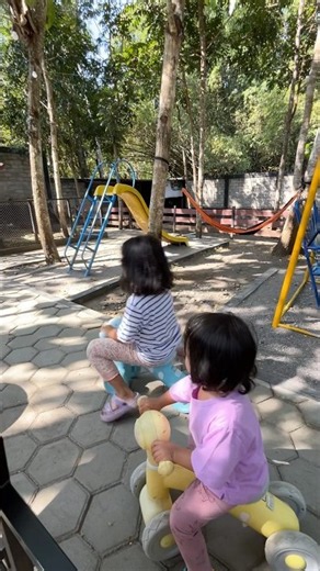 Outdoor Playground at the Restaurant 🎡🎢🍲☕️🫶🏻 #playground #play #kids #kidsvideo #bermain #toys