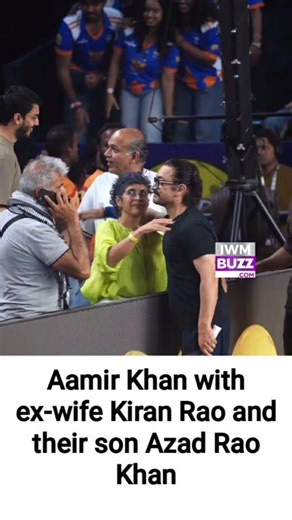 Aamir Khan with ex-wife Kiran Rao and their son Azad Rao Khan #AamirKhan #KiranRao #azadraokhan | IWMBuzz