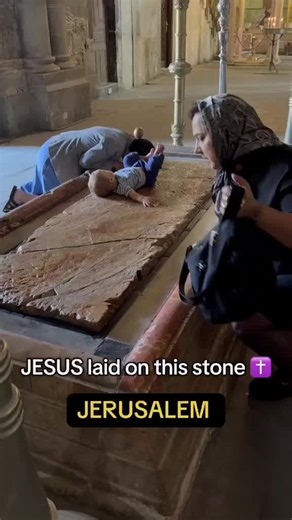 A sacred place in Jerusalem ✝️ Can’t visit in person? Use the link in our bio to submit your prayer. We’ll place it at the holy site and send you a personal video 🙏 #JesusChrist #HolySepulchre #Faith #amen #AnointingStone