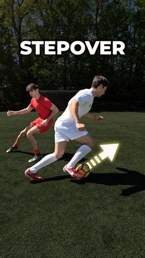 SOCCSTER on Instagram: "Stepover Skill Move Tutorial • Quick tutorial on how to do the Stepover skill move. Learn this fundamental skill to beat defenders in a game. • #soccertraining #soccerskills #footballtraining #footballskills #reels"