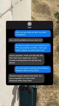 Solving Train Problems: Dad’s Math Help