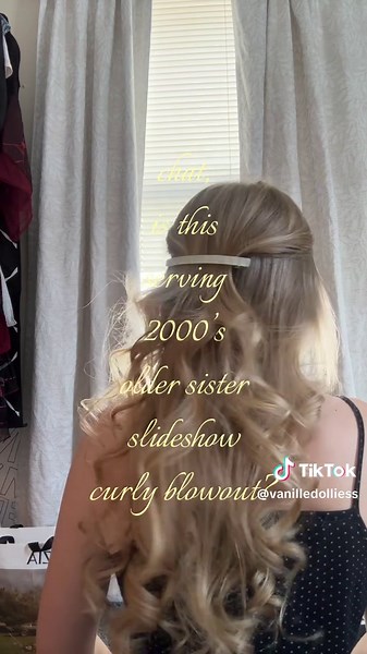 2000s Slideshow with Curly Blowout Inspiration