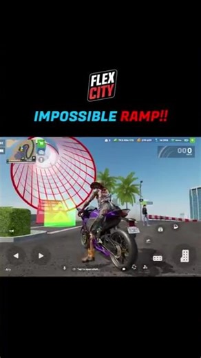 🔥Impossible Ramp Jump in Flex City. #flexcity #openworld #customroom