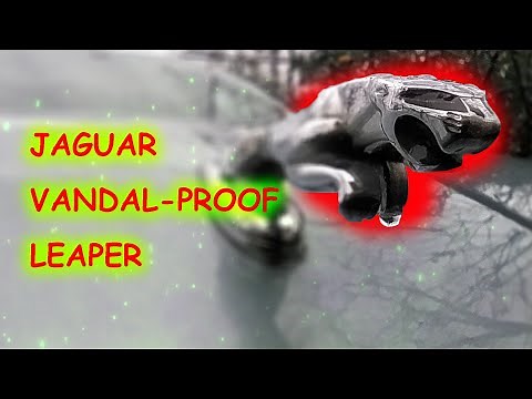 Jaguar hood ornament installation - vandal-proof leaper