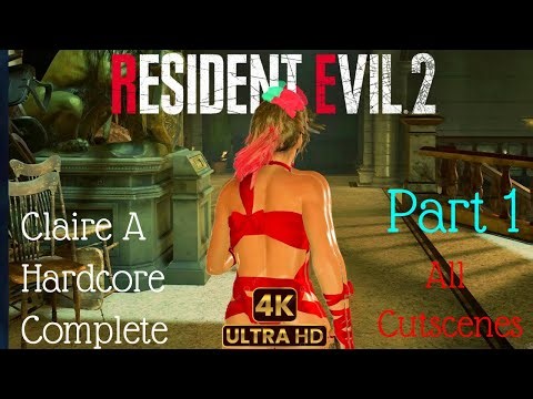 Resident Evil 2 (Remake) Mod | Claire Ribbon Bikini Hardcore Part 1 of 3