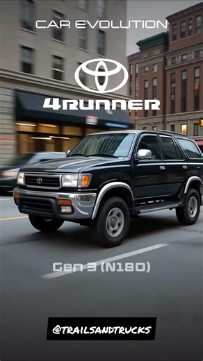 Evolution of the toyota 4runner #toyota #4runner #offroad #overland #4wd #4x4 #trd #overlanding