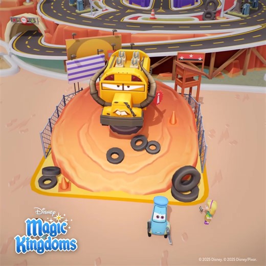 Get yourself ready for a wild ride! 🐂 Show off your skills and see if you can match Lightning McQueen’s speed in this high-tech thunderstorm. Don't miss the Mega Event to get the Thunder Hollow Fun Attraction and bring back the thrill to your Kingdom! 🔥 | Disney Magic Kingdoms
