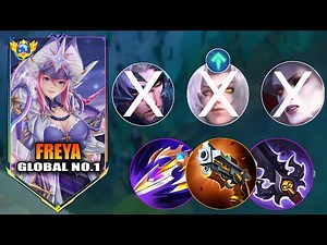 FREYA FULL DAMAGE FOR HEALING & TANK ENEMIES ( MUST TRY ) FREYA BEST BUILD 2026 - MLBB