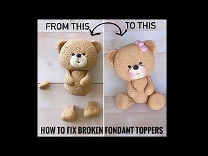 How to fix a broken fondant topper