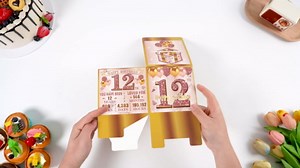 Turypaty 12th Birthday Decorations Pull-Out Money Gift Box for Girls - Pink Rose Gold Happy Twelve 12th Birthday Party Cash Gift Box with Pull-Out Card - A Fun and Loving Way to Offer Cash Present