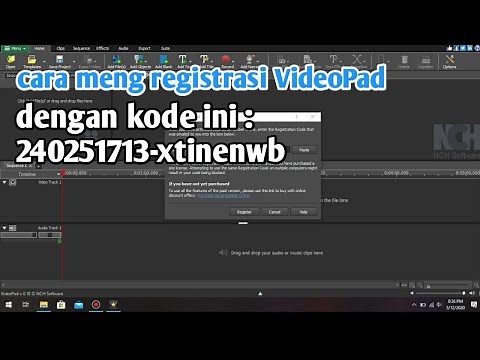 Cara registrasi kode di VideoPad