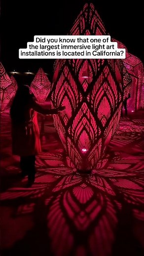 Sensorio in Paso Robles features immersive light installations blending art, technology and nature.