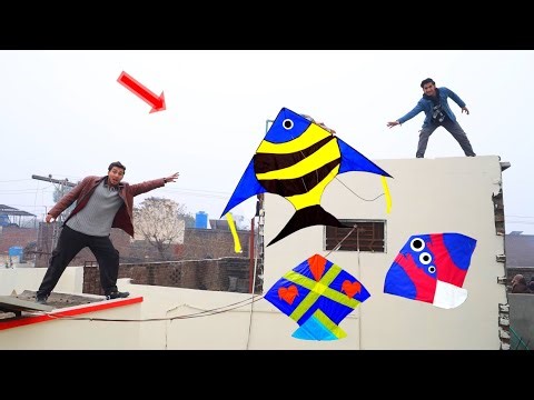 New Tricks Money Vs Unique Fish Kite Catch With Roof | Fish Kite Catch