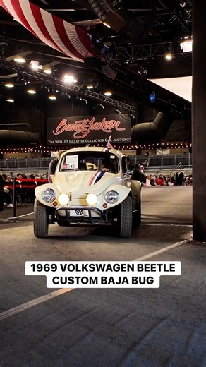 1969 Volkswagen Beetle Custom Baja Bug. #reels #classiccarauction #viralreels #volkswagenbeetlebaja #barrettjacksonscottsdale2026 #customclassiccars | Kirk Hamilton