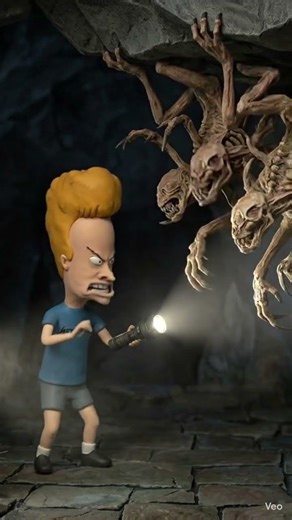 Beavis and Butt-Head vs the Monster Game Boss | Beavis Freaks Out in the Cave