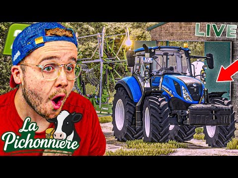 🔴 ON BOSSE AVEC LE NOUVEAU TRACTEUR ! | LA PICHONNIÈRE #16 | FS25