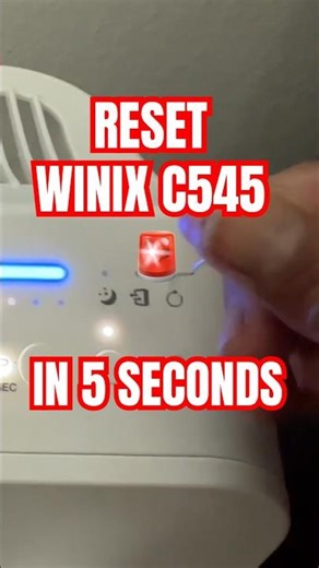 How to Reset Winix C545 Filter Light in 5 SECONDS #Shorts