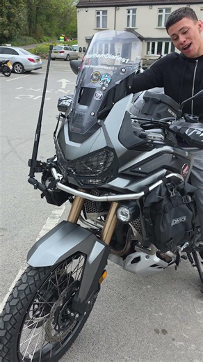 The africa twin is monstrous #motorcycle ##motorbike #africatwin #adventurebike