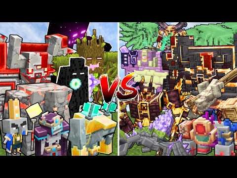 All MINECRAFT DUNGEONS MOBS vs ALL L_ENDER'S CATACLYSM MOBS | Minecraft Mob Battle