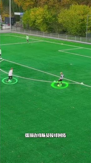 European football youth training tutorial training in midfield coordination with direct an