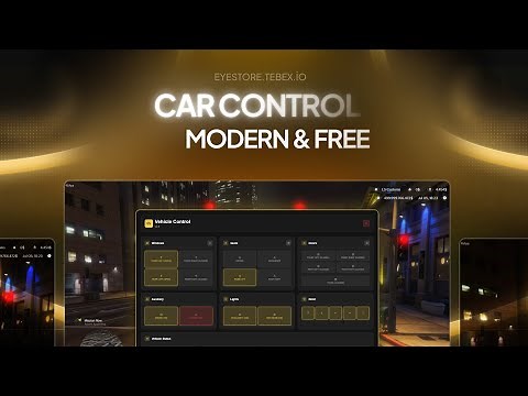 [FREE] 🚗 Advanced Car Control Menu | Windows, Doors, Seats, Engine, Hazards | MJ DEVELOPMENT
