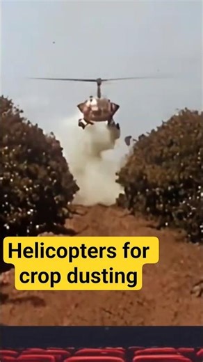 Helicopters for crop dusting #shorts #aviationhistory #helicopterhistory #documentary