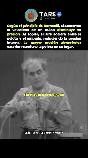 El principio de Bernoulli explicado con una pelota de ping pong y un embudo