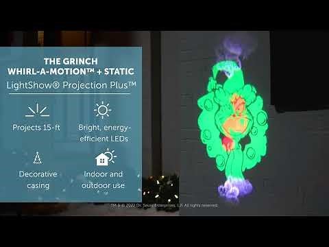 THE GRINCH WHIRL-A-MOTION™ + STATIC LightShow® Projection Plus™