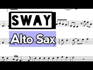 Sway I Alto Sax Sheet Music Backing Track Play Along Partitura