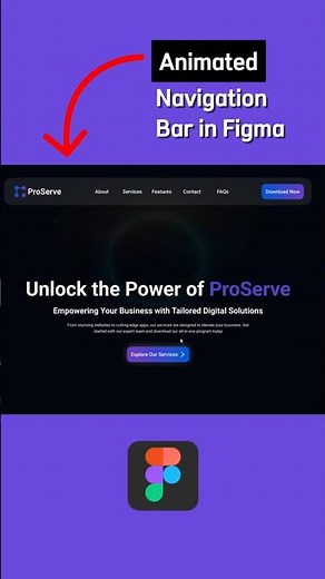 Smooth Animated Navigation bar in Figma (Quick Tutorial) #figmatutorial