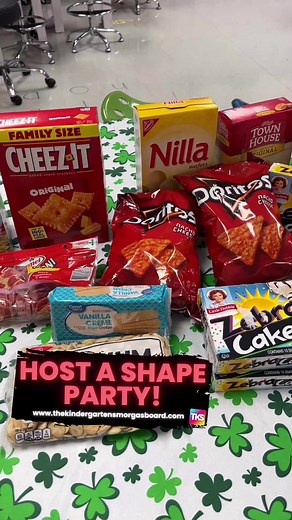 59K views · 741 reactions | Review and practice shapes with a shape party! Families send in foods for each shape! We identify shapes and attributes and then eat shapes! This and other lessons and activities are included in Shapes Bootcamp! https://thekindergartensmorgasboardstore.com/products/shapes-shapes-bootcamp-a-2d-and-3d-shapes-unit?variant=33673067269 | Kindergarten Smorgasboard | Facebook