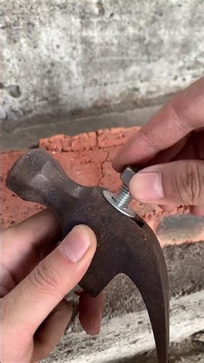 Fix Damaged Bolt Threads in Seconds with Hammer Trick #tools #repair #hacks #shortsfeed