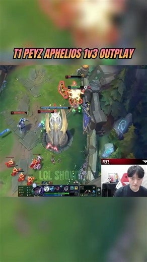 T1 PEYZ APHELIOS INSANE 1v3 OUTPLAY 😱