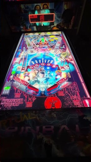 Stranger Things 4K Virtual Pinball Machine With SSF Feedback From Retropie Video Game Guy