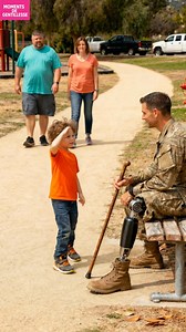 18M views · 549K reactions | Un Salut Émouvant Un enfant salue un...