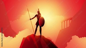 Greek god and goddess motion graphics series, Athena the goddess of wisdom, civilization, warfare, strength, strategy, female arts, crafts, justice and skill