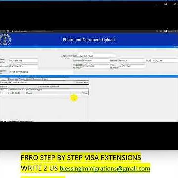 How to Apply e-FRRO Step by Step Home Foreigners Regional Registration Office #frro documents upload