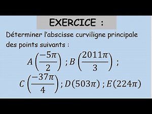 Calcul trigonométrique-Abscisse curviligne principale PART 2-TCS.BIOF