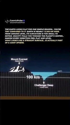 Why Earth Looks Flat to Us 😳