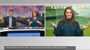 👀👀👀 On News Breakfast our presenters aren't afraid to address the elephant in the room. Did Michael Rowland ABC kick out Catherine Murphy from the studio after his beloved Western Bulldogs lost last Friday? We will let you decide. | News Breakfast