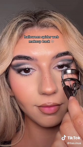 Easy Spider Web Makeup Hack for Halloween!