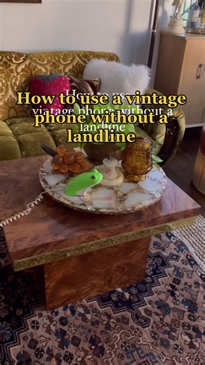 Are you slightly unhinged like me and buy old technology just for aesthetic? 😜 After buying my frog phone (for aesthetic) I discovered that I can hook it up to my cellphone and make outgoing calls and receive incoming calls thru it with a Bluetooth device from Amazon called “Cell2Jack.” It works really well and it’s crazy to hear the dial tone on the frog phone with no landline connection. This device will work on any landline phone using your cell #. Now I just need someone to call me instead 