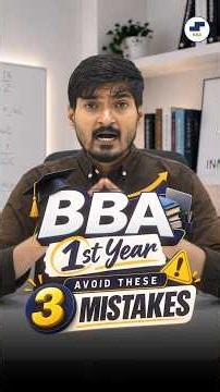 ❌3 Biggest Mistakes BBA Students Make in First Year | BBA First Year Guide & Career Planning 2026